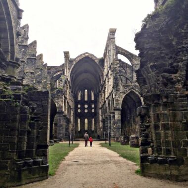 Abbaye de Villers en hiver