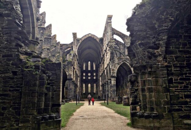 Abbaye de Villers en hiver