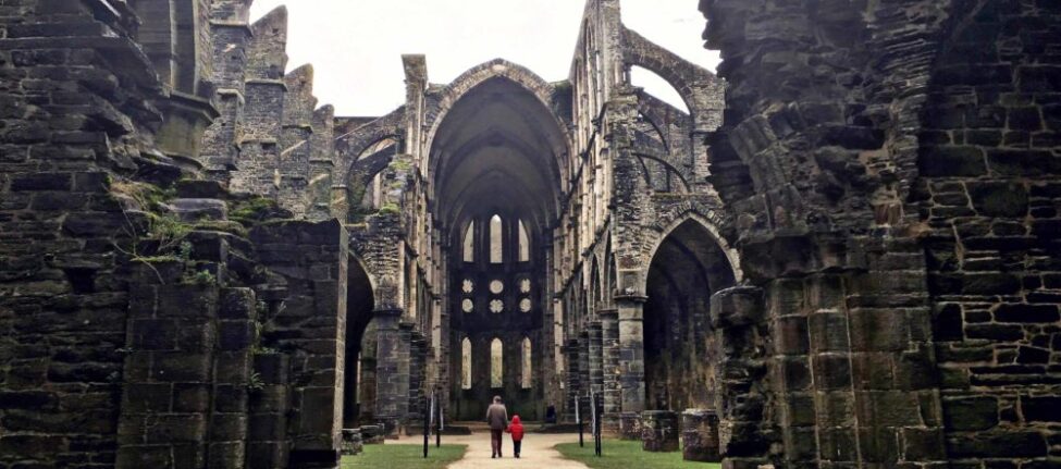Abbaye de Villers en hiver