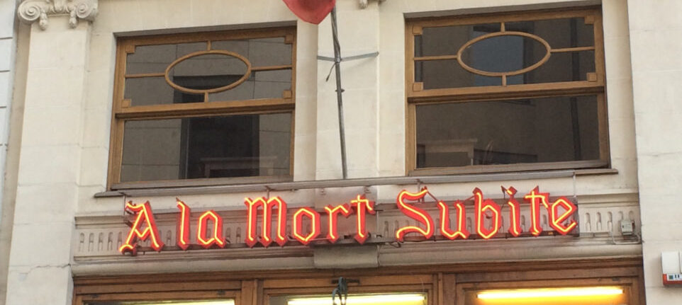 estaminet mort subite Bruxelles