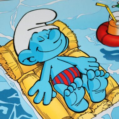 Schtroumpfs a la piscine