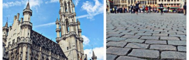 Pavés sur la Grand-Place de Bruxelles