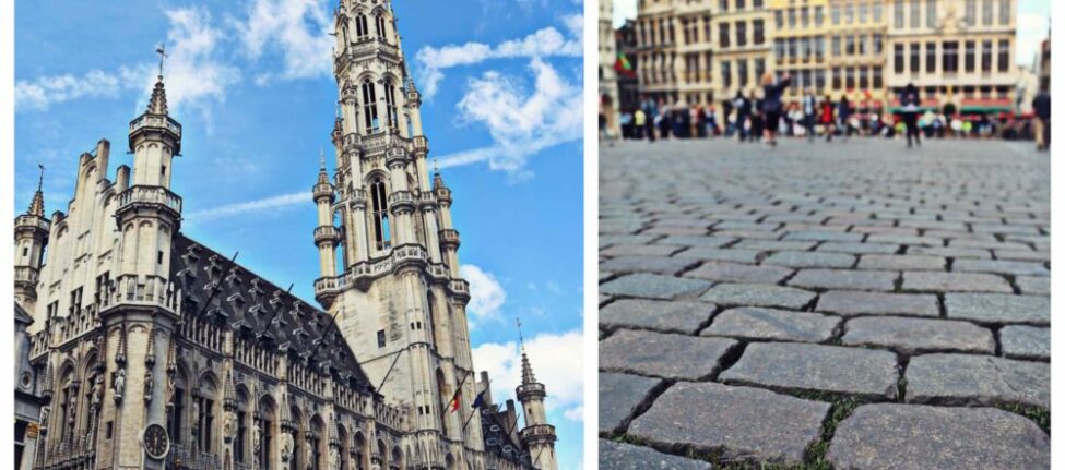 Pavés sur la Grand-Place de Bruxelles