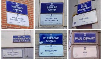 plaques de rues BD Bruxelles
