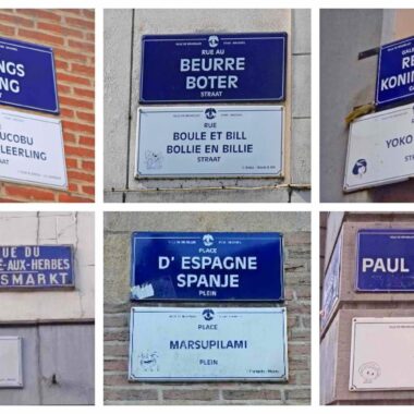 plaques de rues BD Bruxelles