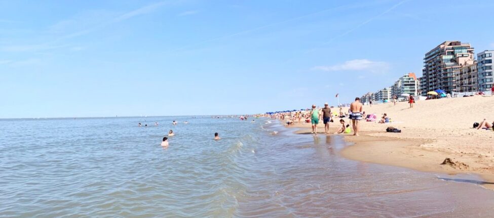 Knokke le Zoute plage de Belgique